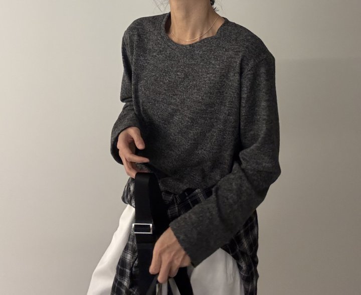 Ripple - Korean Women Fashion - #womensfashion - Daily Brushed Tee - 5