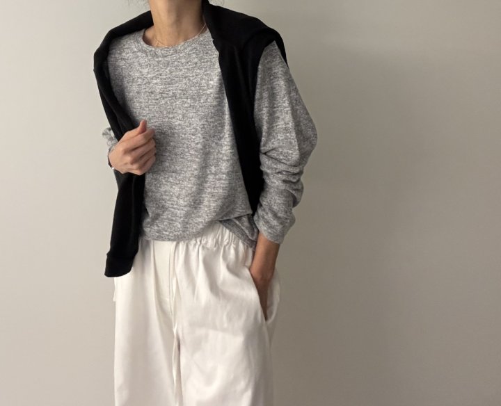Ripple - Korean Women Fashion - #womensfashion - Daily Brushed Tee - 7