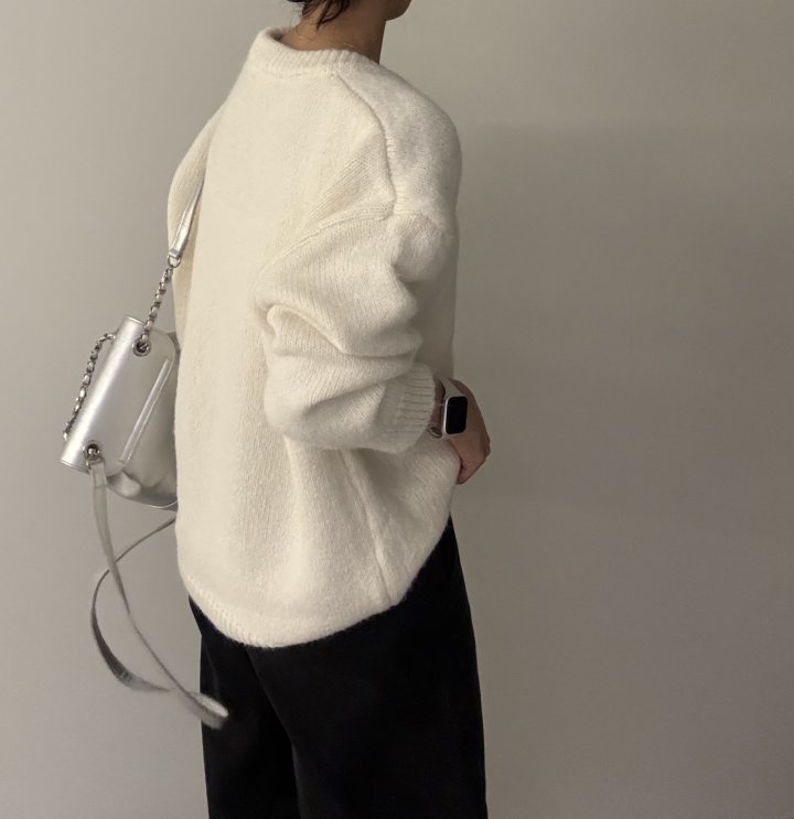 Ripple - Korean Women Fashion - #womensfashion - Mega V Neck Knit - 9