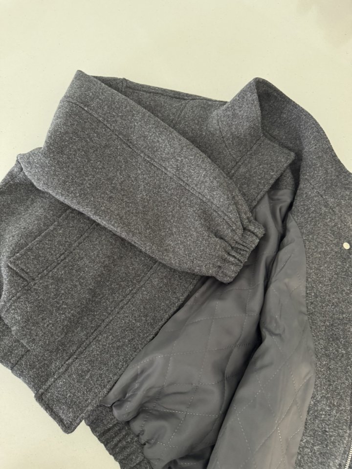 Ripple - Korean Women Fashion - #womensfashion - Moot Wool Quilted Jacket - 2