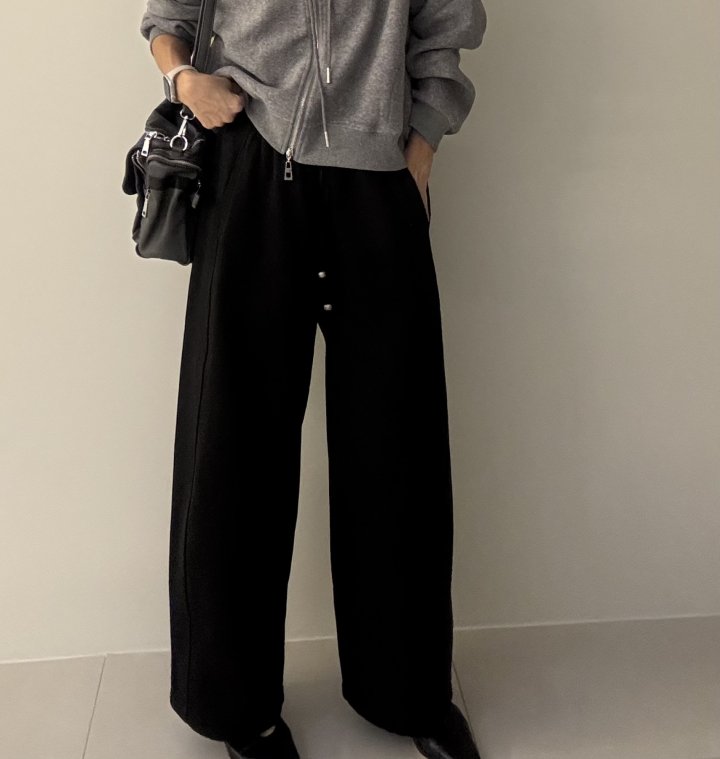 Ripple - Korean Women Fashion - #womensfashion - Winter Falling Brushed Pants - 2