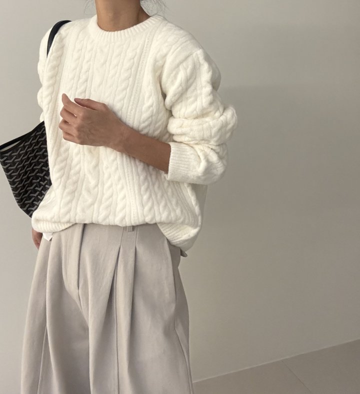 Ripple - Korean Women Fashion - #womensfashion - Mazel Cable Knit - 3