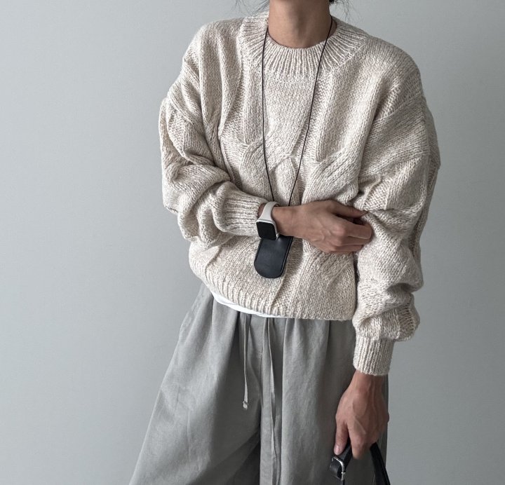 Ripple - Korean Women Fashion - #womensfashion - Cozy Lotti Cable Knit - 11