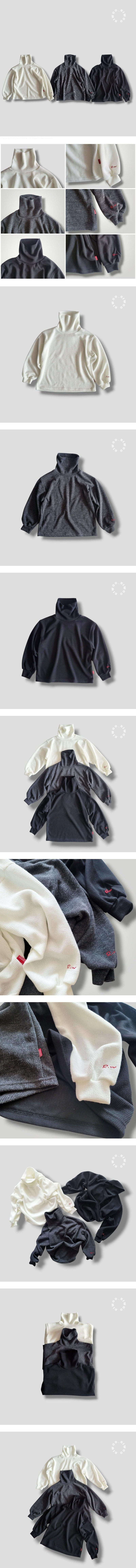 Riwoo Riwoo - Korean Children Fashion - #childofig - RW Relaxed Turtleneck Knit - 2