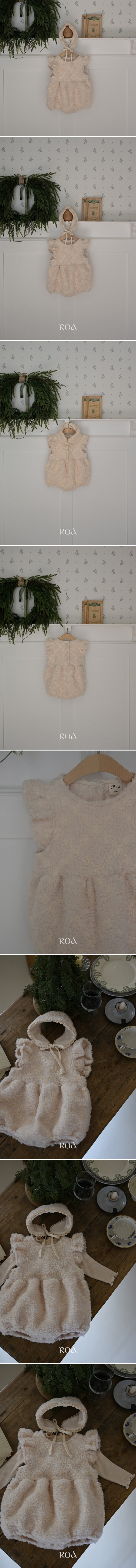 Roa - Korean Baby Fashion - #babyboutiqueclothing - Bebe Fleece Wing Suit Ear Muff Set - 2
