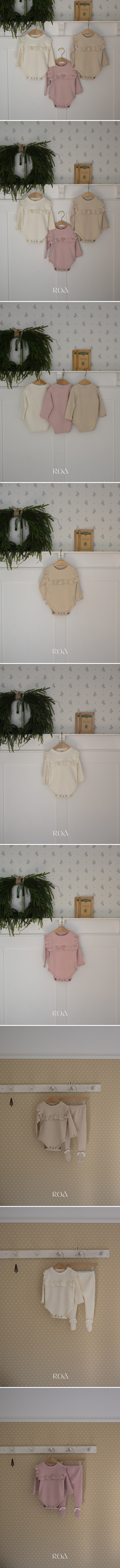 Roa - Korean Baby Fashion - #onlinebabyshop - Bebe Frill Suit - 2