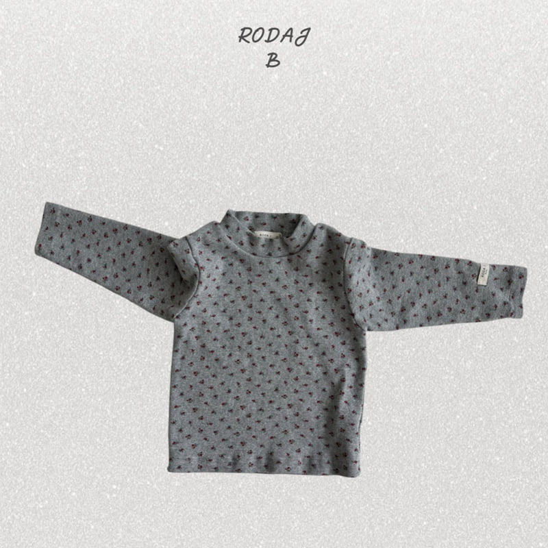 Roda J - Korean Baby Fashion - #babyboutique - Wildflower Mock Neck Tee - 4