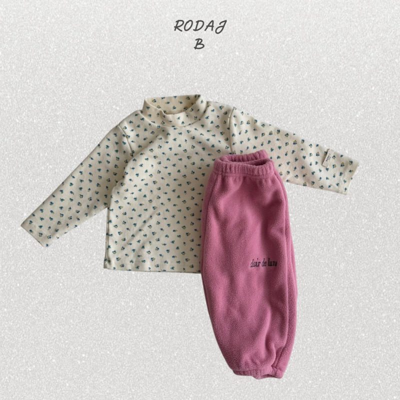 Roda J - Korean Baby Fashion - #babyfever - Wildflower Mock Neck Tee - 7
