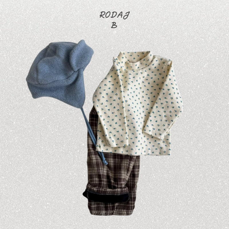 Roda J - Korean Baby Fashion - #babygirlfashion - Wildflower Mock Neck Tee - 8