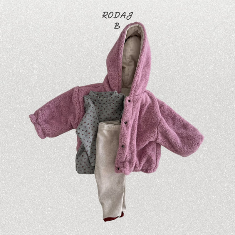 Roda J - Korean Baby Fashion - #babyoutfit - Wildflower Mock Neck Tee - 12