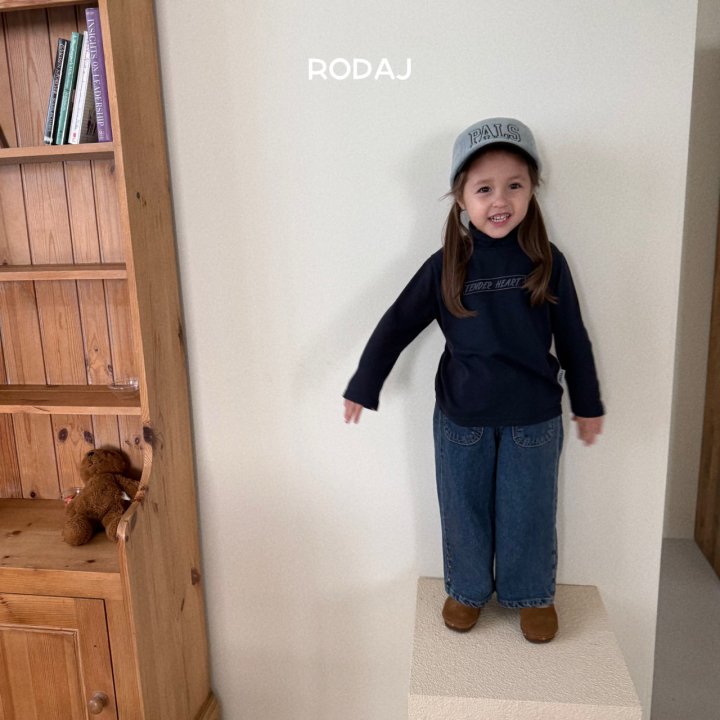 Roda J - Korean Children Fashion - #kidzfashiontrend - Tender Half Turtleneck Tee - 4