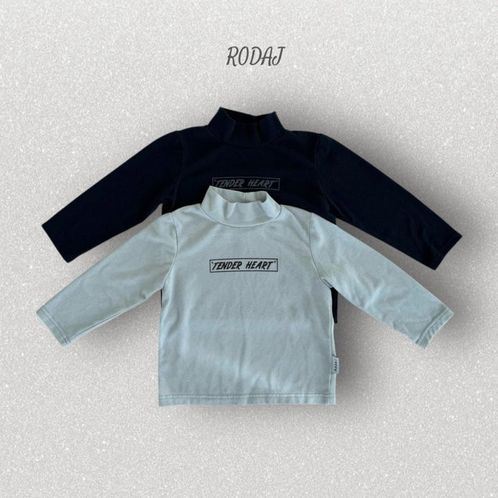 Roda J - Korean Children Fashion - #kidsshorts - Tender Half Turtleneck Tee