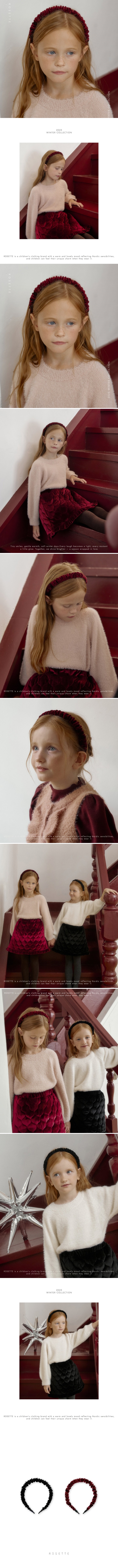 Rosette - Korean Children Fashion - #Kfashion4kids - Carol Velvet Hairband