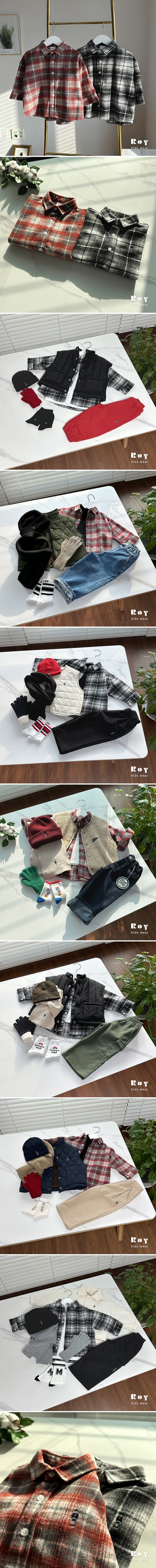 Roy - Korean Children Fashion - #Kfashion4kids - Toy Winter Check Shirt - 2
