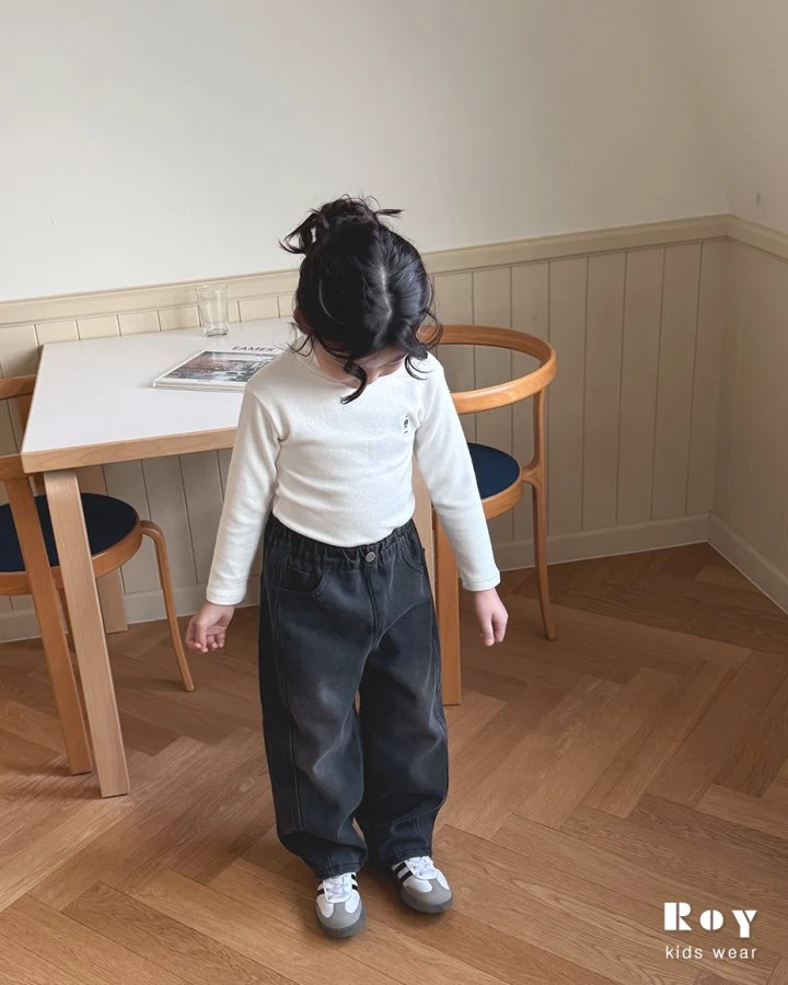 Roy - Korean Children Fashion - #childofig - Winter Black Jeans - 5
