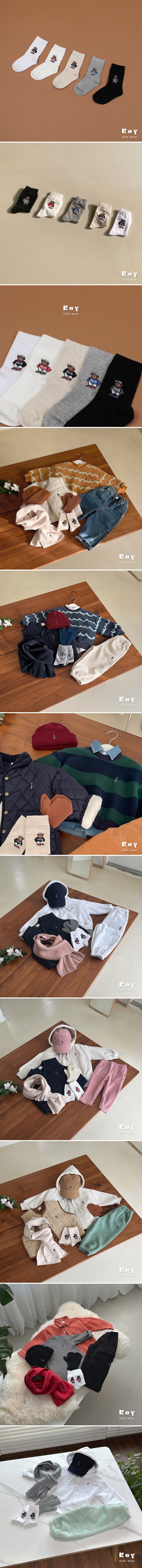 Roy - Korean Children Fashion - #kidsstore - Bear Socks