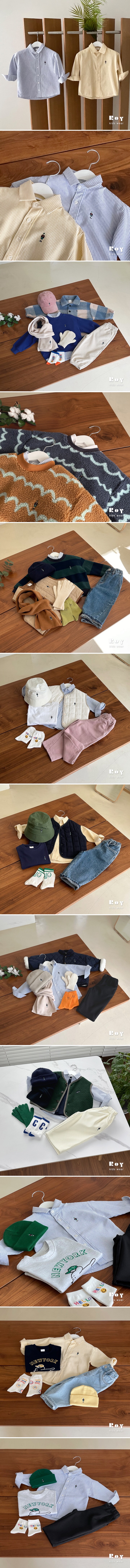 Roy - Korean Children Fashion - #kidzfashiontrend - Toy Stripe Shirt - 2