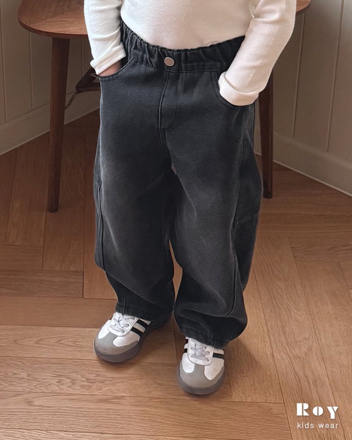 Roy - Korean Children Fashion - #minifashionista - Winter Black Jeans - 3