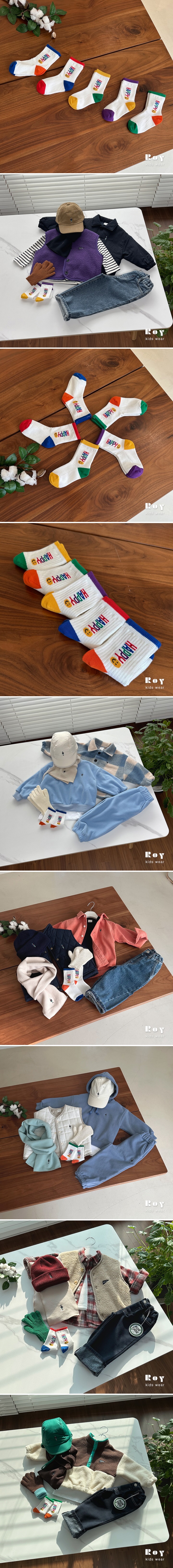 Roy - Korean Children Fashion - #stylishchildhood - Color Happy Socks