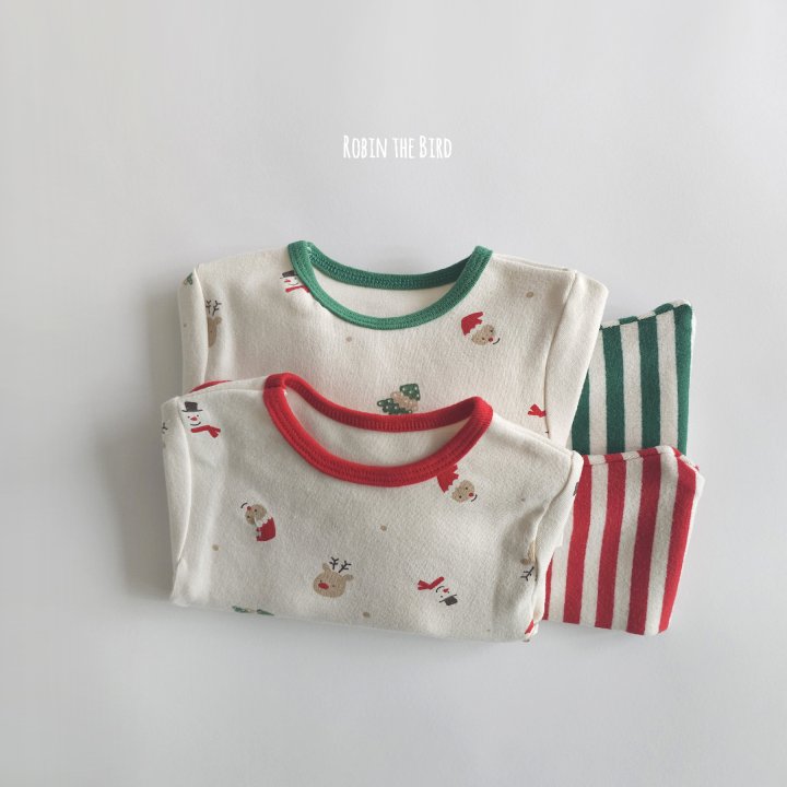 Saerobin - Korean Baby Fashion - #babyboutiqueclothing - Christmas Bodysuit Set - 7