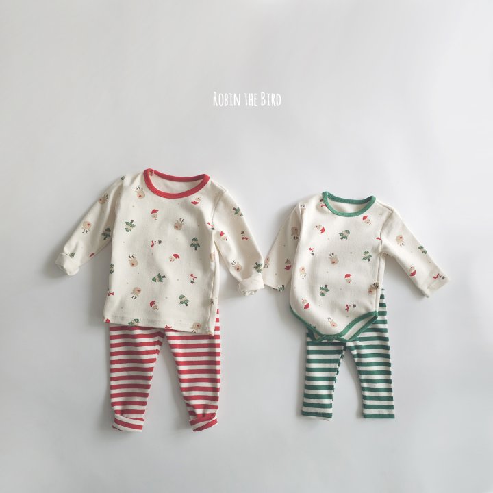 Saerobin - Korean Baby Fashion - #babyclothing - Christmas Bodysuit Set - 8
