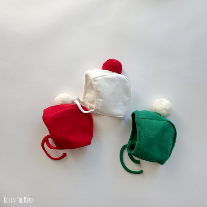 Saerobin - Korean Baby Fashion - #babylifestyle - Pom Pom Christmas Bonnet