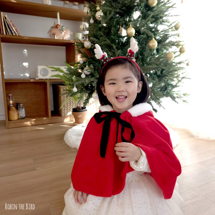 Saerobin - Korean Baby Fashion - #babyootd - Christmas Hooded Cape