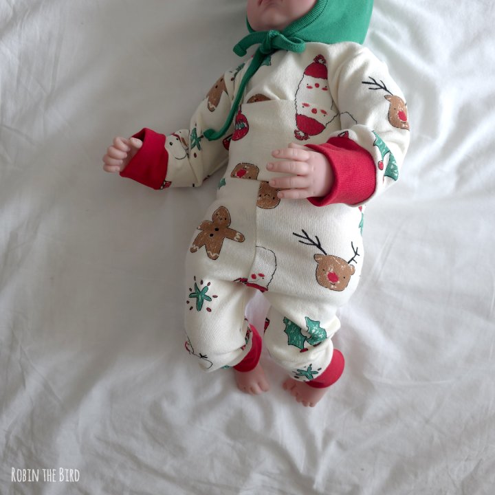 Saerobin - Korean Baby Fashion - #babyoutfit - Santa Claus Bodysuit Set - 5