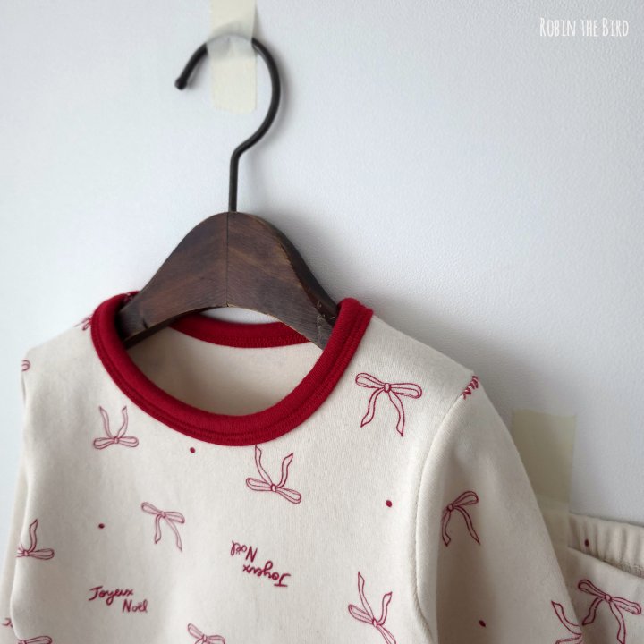Saerobin - Korean Baby Fashion - #babyoutfit - Christmas Ribbon Easywear - 3