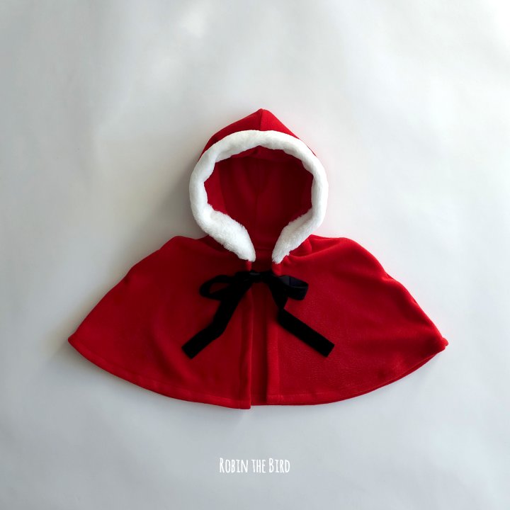 Saerobin - Korean Baby Fashion - #babyoutfit - Christmas Hooded Cape - 2
