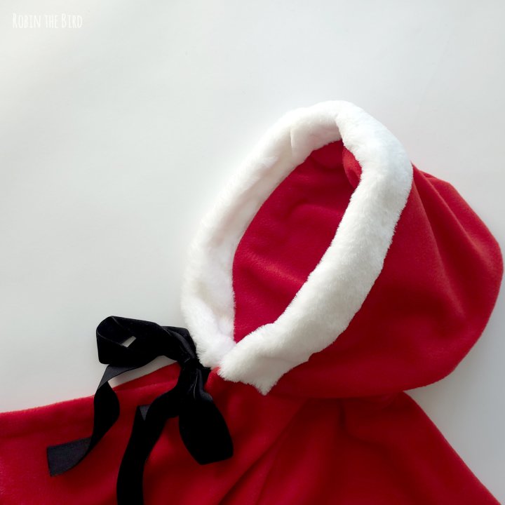 Saerobin - Korean Baby Fashion - #babyoutfit - Christmas Hooded Cape - 3