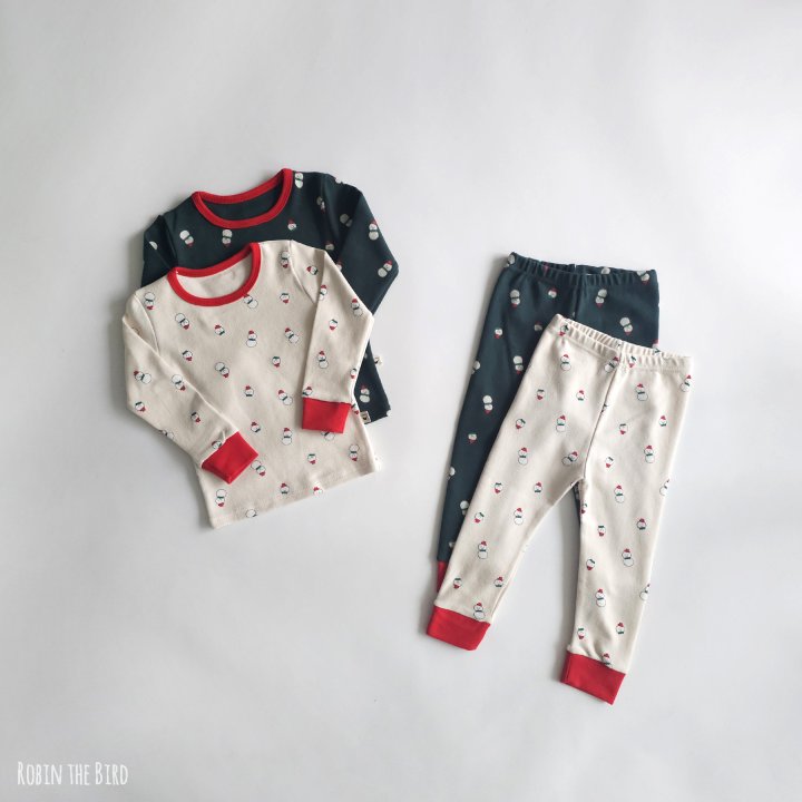 Saerobin - Korean Baby Fashion - #babywear - Snowman Fleece Easywear