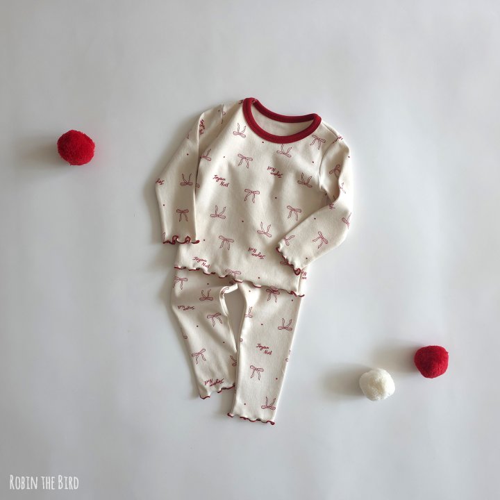 Saerobin - Korean Baby Fashion - #onlinebabyboutique - Christmas Ribbon Easywear - 6