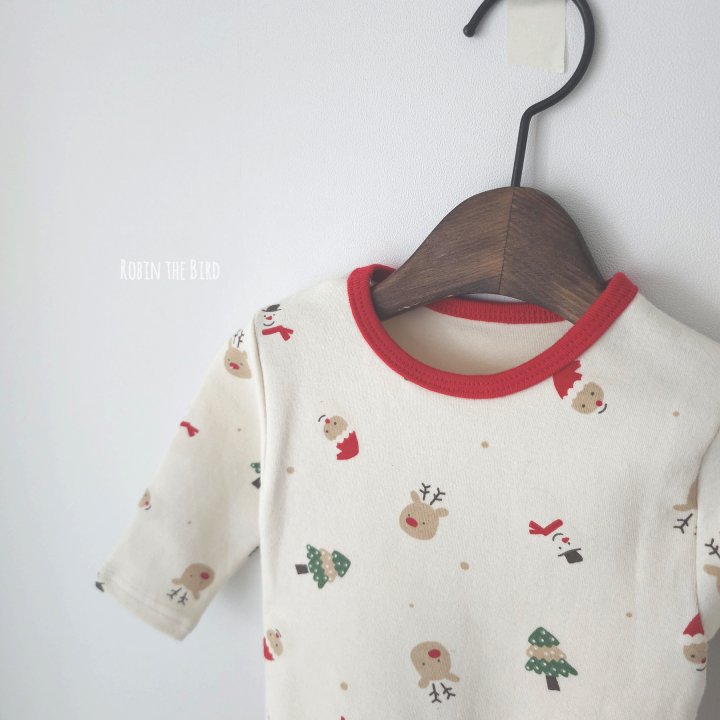 Saerobin - Korean Baby Fashion - #onlinebabyboutique - Christmas Bodysuit Set - 4