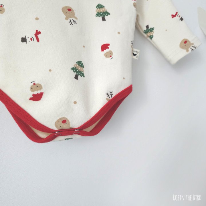 Saerobin - Korean Baby Fashion - #smilingbaby - Christmas Bodysuit Set - 5