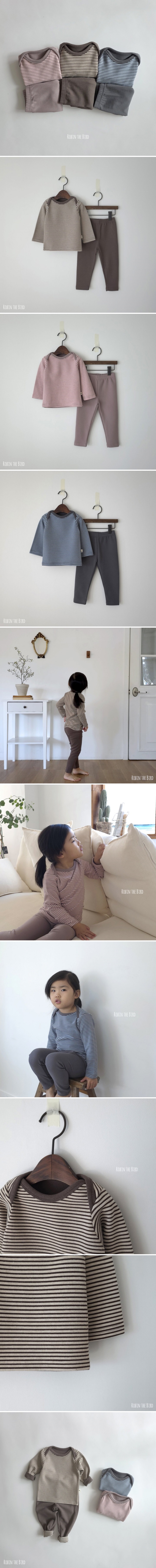 Saerobin - Korean Children Fashion - #childofig - Soft Stripe Fleece Easywear