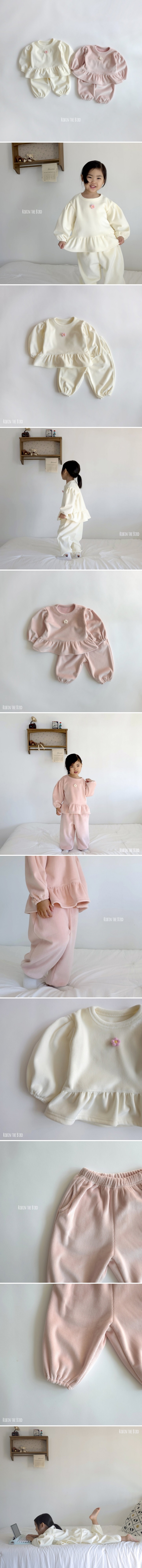 Saerobin - Korean Children Fashion - #designkidswear - Puff Fleece Blouse Set