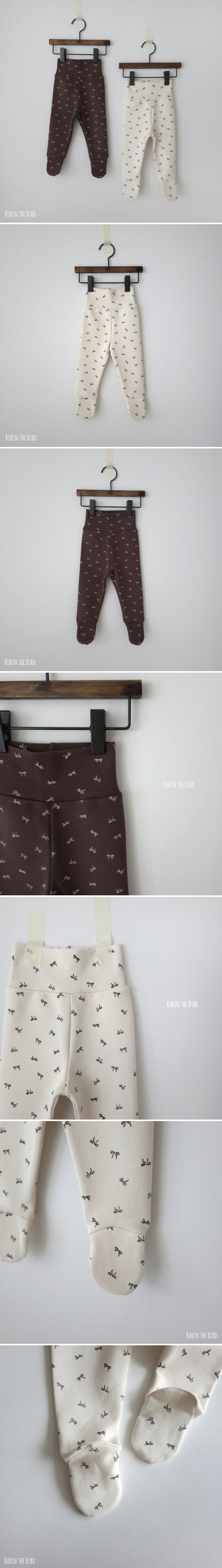 Saerobin - Korean Children Fashion - #fashionkids - Ribbon Fleece Footed Leggings