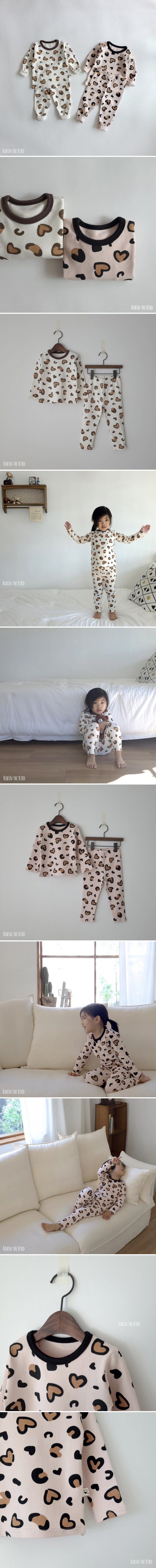Saerobin - Korean Children Fashion - #stylishchildhood - Heart Leopard Fleece Easywear