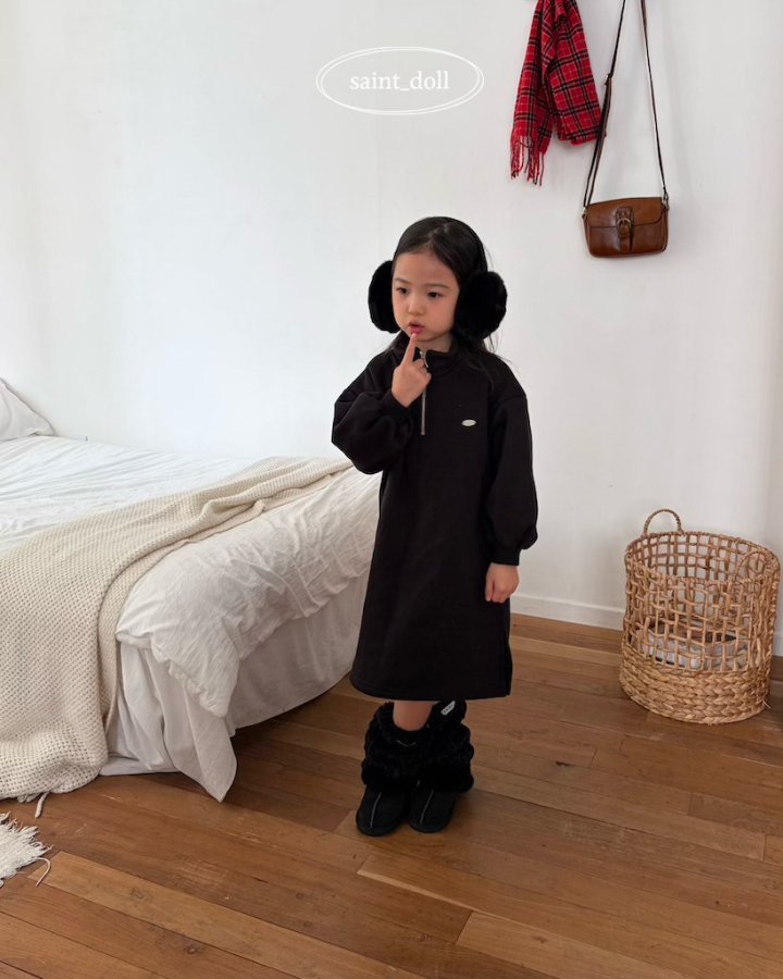 Saint Doll - Korean Children Fashion - #Kfashion4kids - Half-Zip One-piece (Junior) - 3