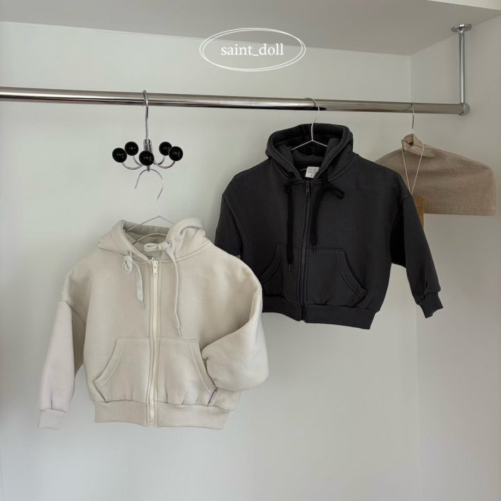 Saint Doll - Korean Children Fashion - #Kfashion4kids - Fleece Hoodie Zip-Up (Kids) - 9