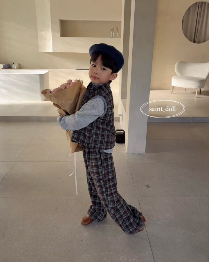 Saint Doll - Korean Children Fashion - #Kfashion4kids - Check Wool Pants (Kids) - 6