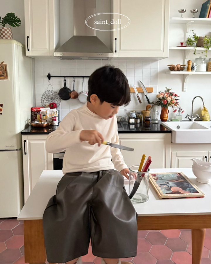 Saint Doll - Korean Children Fashion - #Kfashion4kids - Leather Bermuda Pants (Kids) - 10
