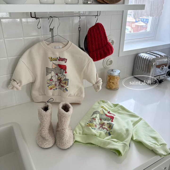 Saint Doll - Korean Children Fashion - #childofig - Kitty Sweatshirt (Junior)
