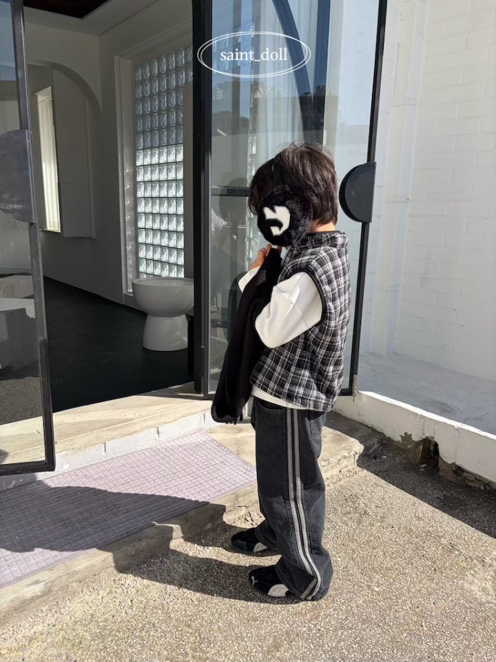 Saint Doll - Korean Children Fashion - #childofig - Line Denim Pants (Kids) - 9
