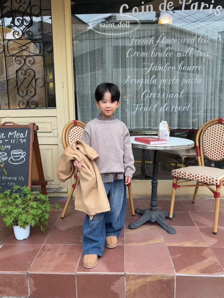 Saint Doll - Korean Children Fashion - #childofig - Maple Round Knit (Kids) - 4