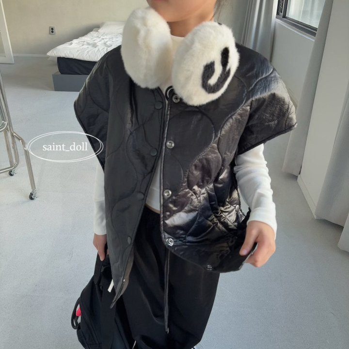 Saint Doll - Korean Children Fashion - #childrensboutique - Dotto Padded Vest (Junior) - 12