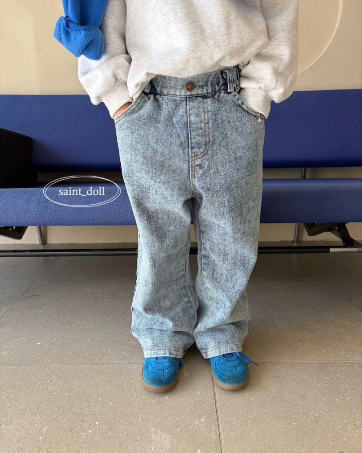 Saint Doll - Korean Children Fashion - #designkidswear - Frosty Wide Jeans (Junior) - 11