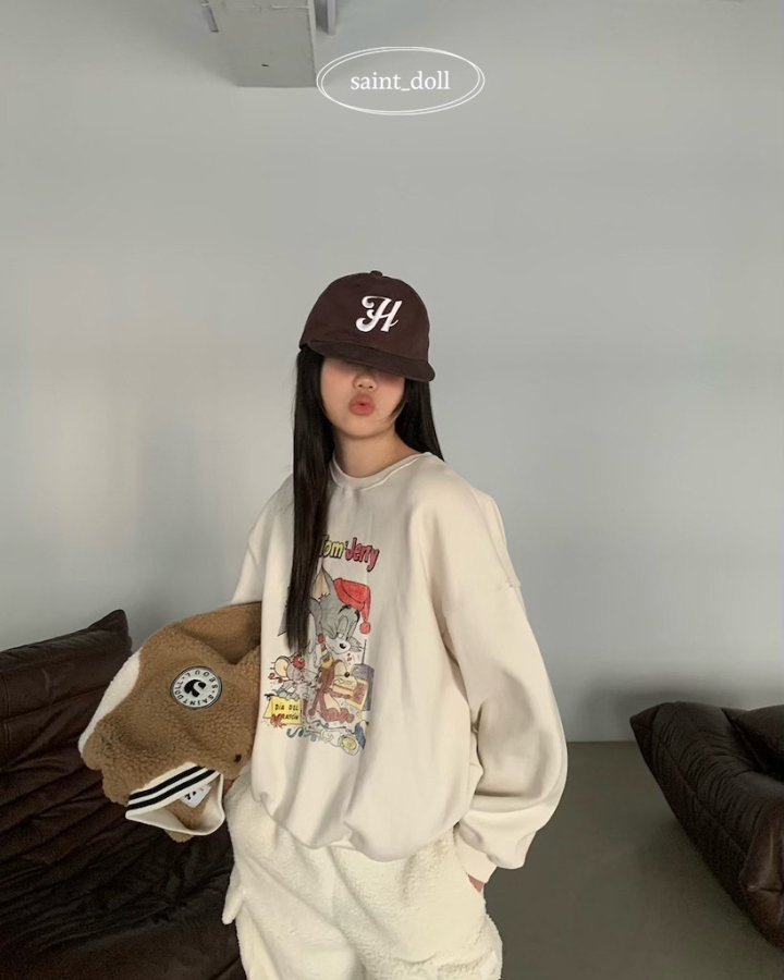 Saint Doll - Korean Children Fashion - #designkidswear - Kitty Sweatshirt (Junior) - 3