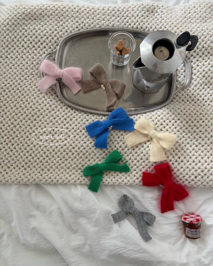 Saint Doll - Korean Children Fashion - #designkidswear - Knit Ribbon Pin